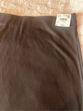 American Eagle Outfitters Black Ribbed Pencil Skirt